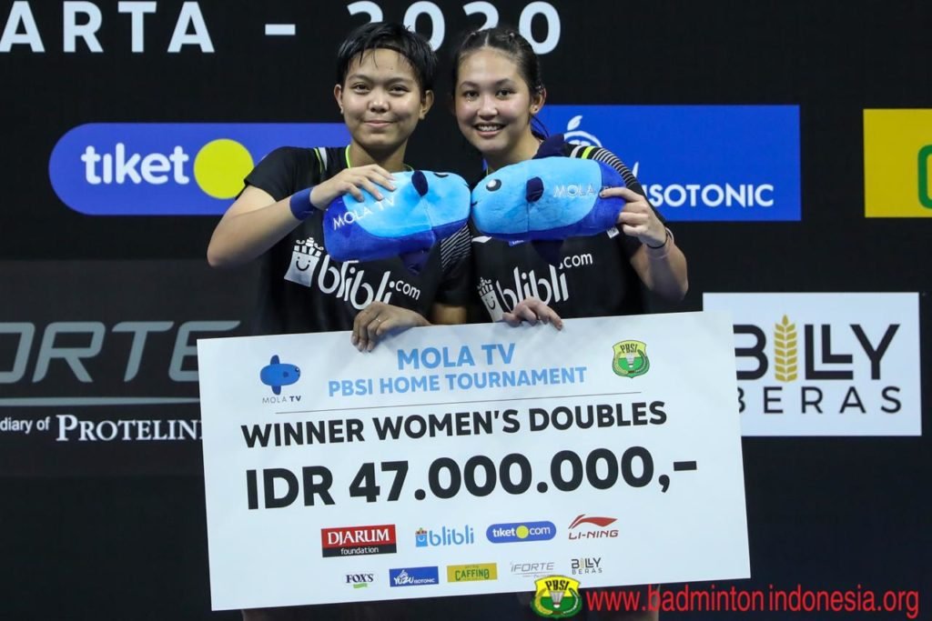 Kalahkan Rekan Sesama Pelatnas, Siti/Ribka Amankan Gelar Juara
