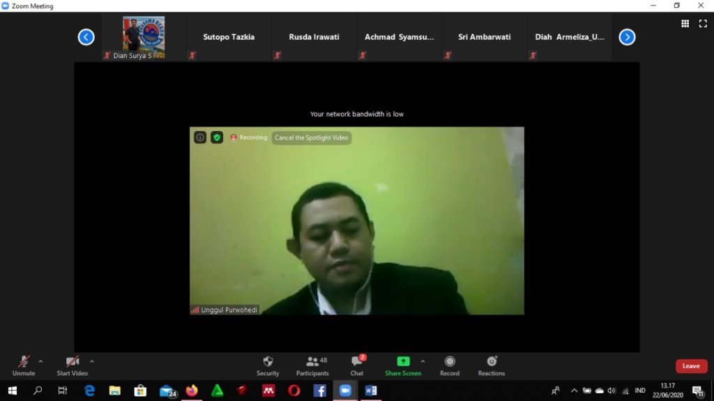 Berita Acara : Pengabdian Kepada Masyarakat, Pelatihan Metode Structural Equation Modeling: Partial Least Square