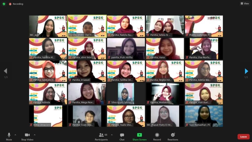Keseruan Sekolah Pers EconoChannel 2021 secara Daring