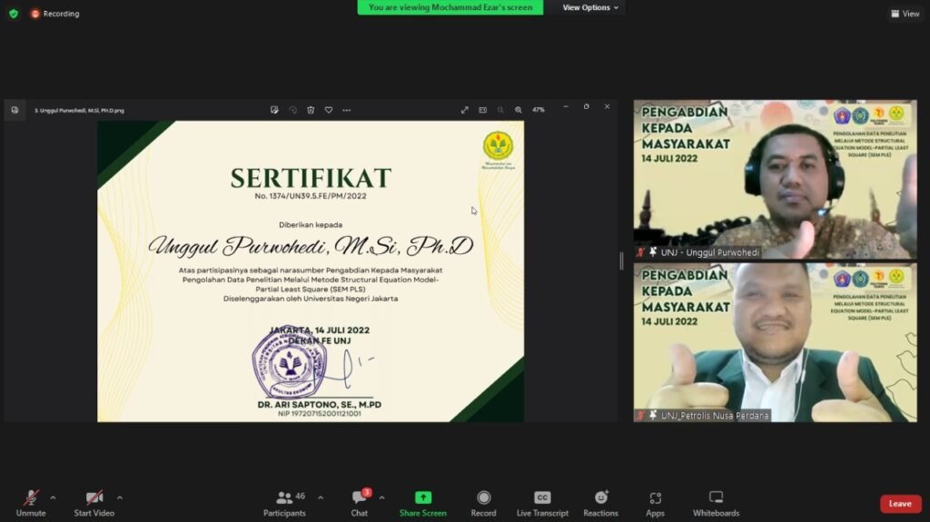 PENGOLAHAN DATA PENELITIAN MELALUI METODE STRUCTURAL EQUATION MODEL-PARTIAL LEAST SQUARE (SEM-PLS)