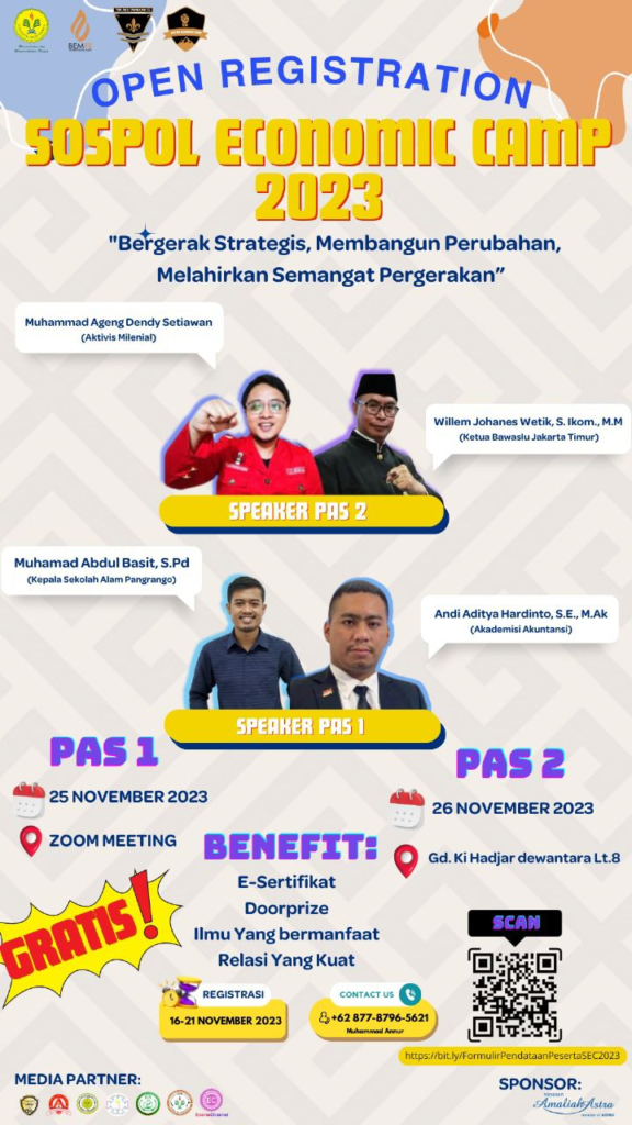 MELATIH SEMANGAT PERGERAKAN MELALUI SOSPOL ECONOMIC CAMP 2023