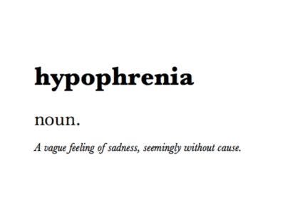 Hypophrenia and the Silent Weight of Emotion